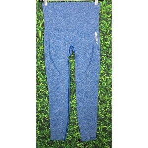 Gymshark Dry Moisture Management Workout Gym Leggings Blue Small